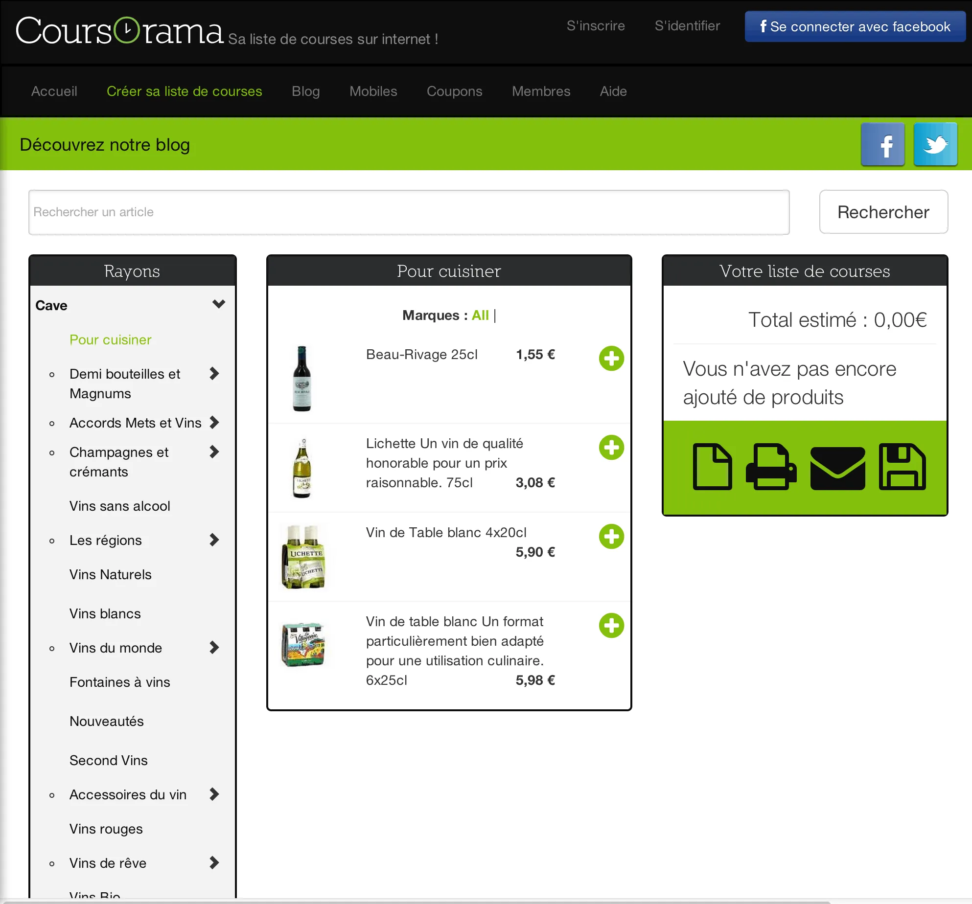 Coursorama - Liste de course — capture 5