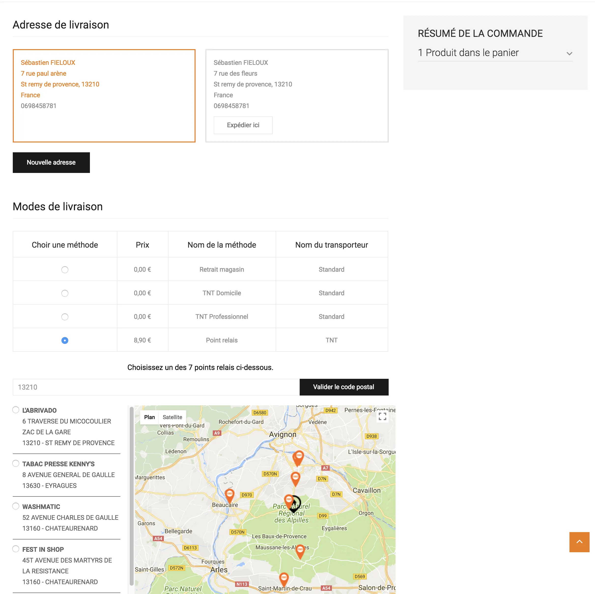 Module livraison TNT magento 2 — capture 2