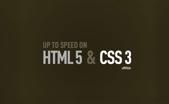 HTML 5, CSS3